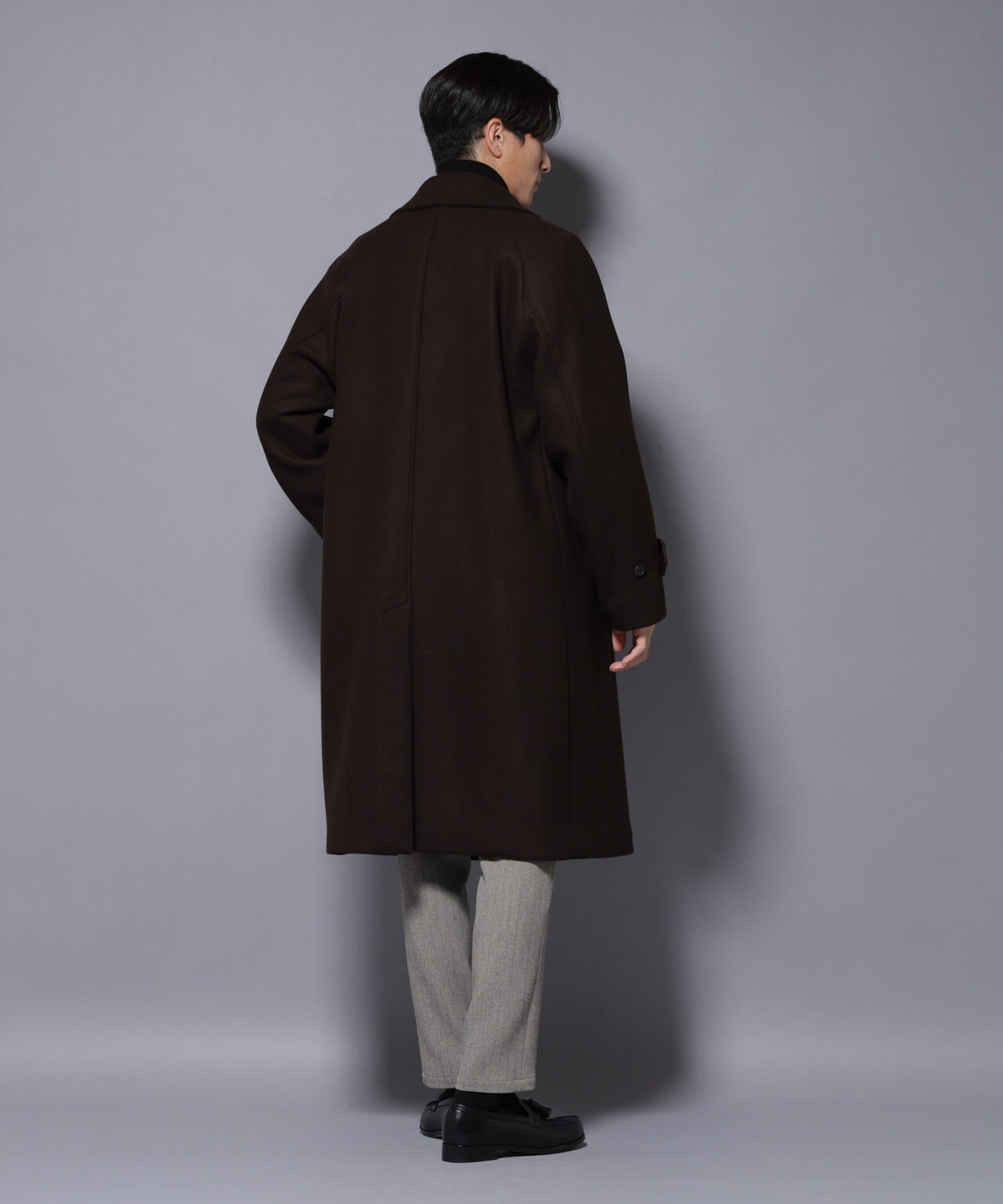 ウールカシミヤメルトンダブルコート
