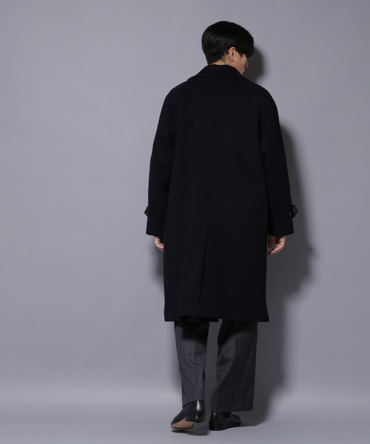 ウールカシミヤメルトンダブルコート