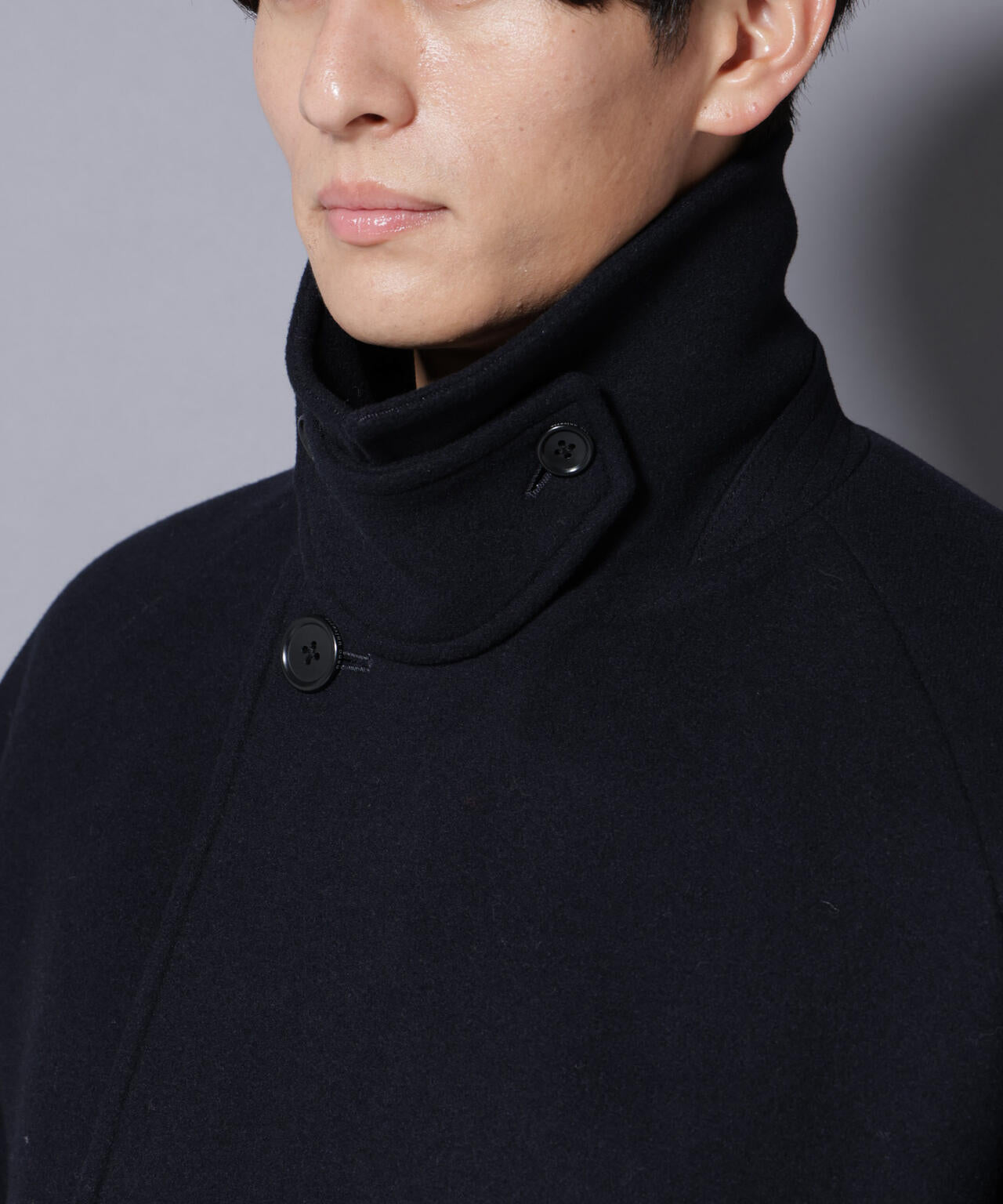 ウールカシミヤメルトンダブルコート