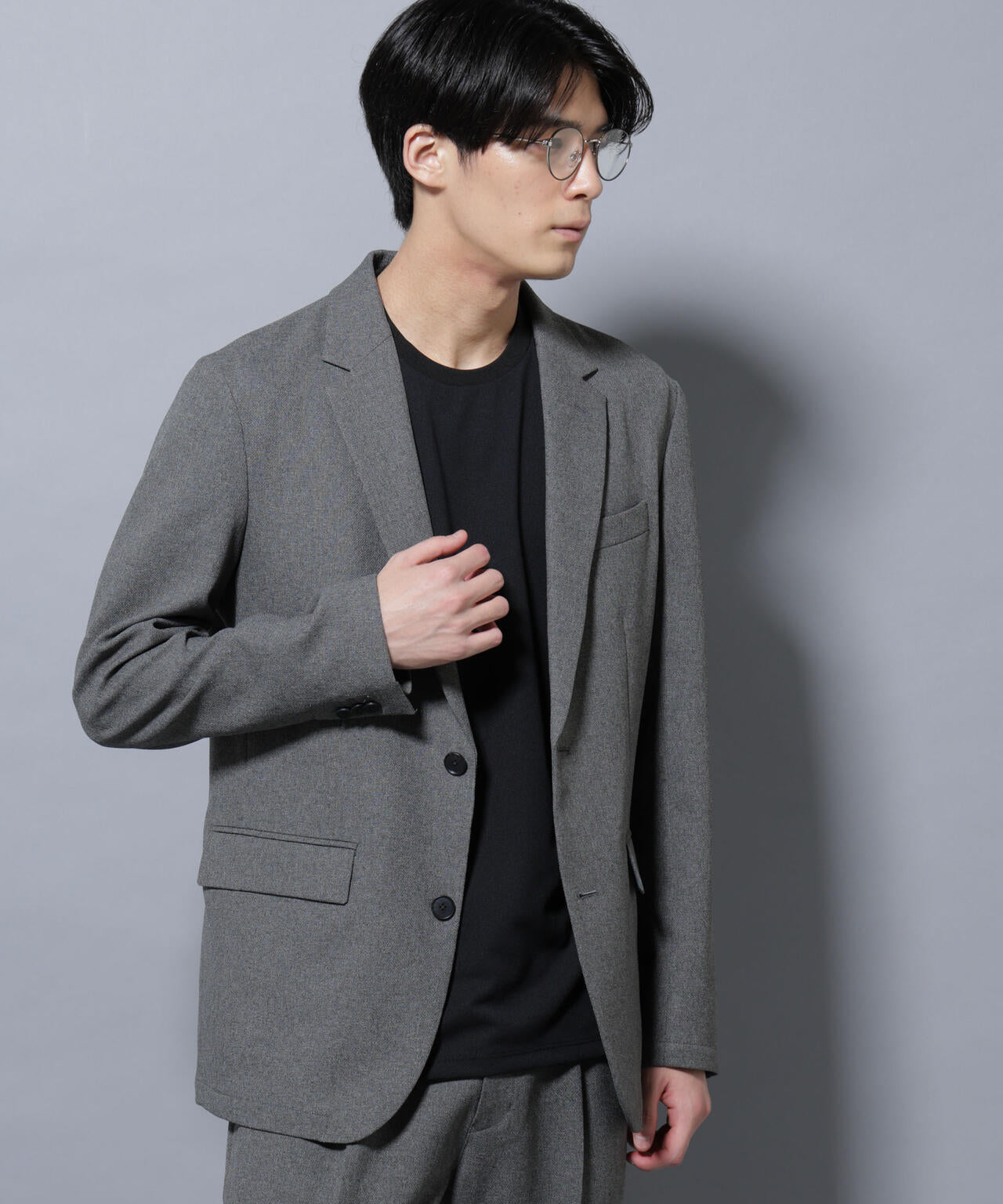 「Damerino」LANATEC(R)メランジオックスストレッチセットアップ