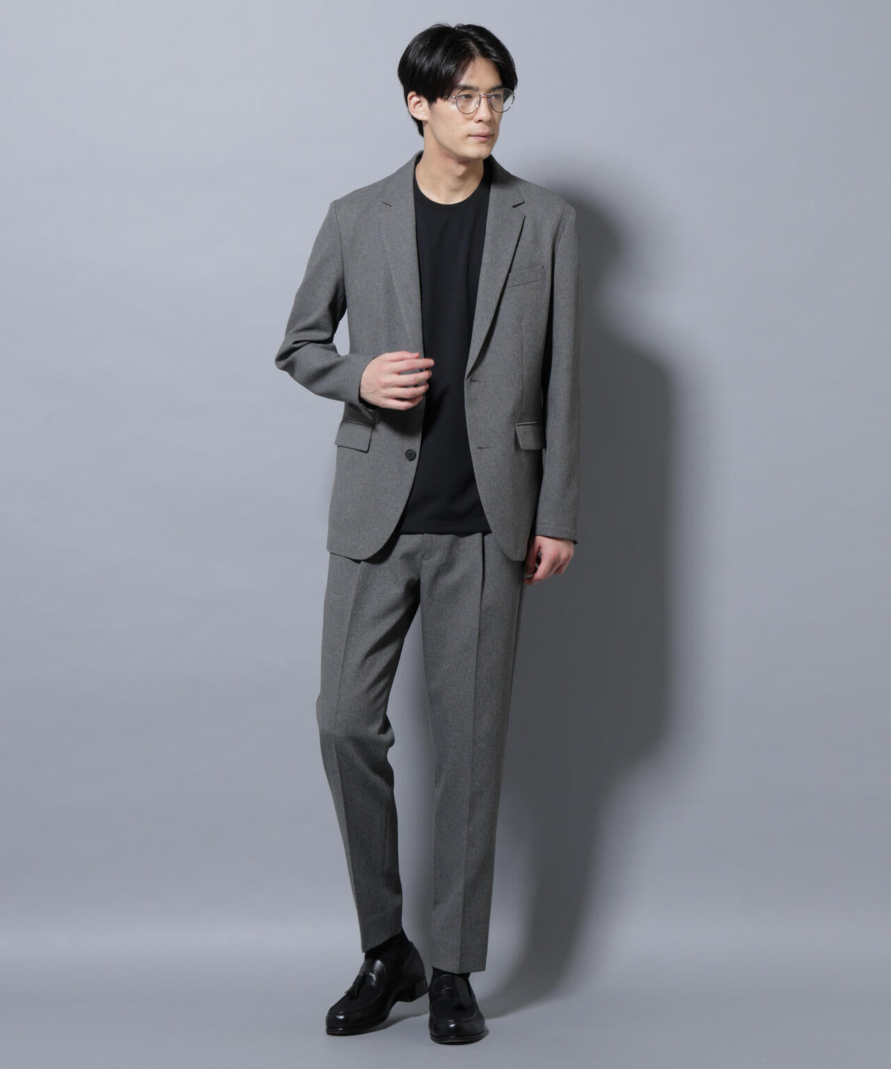 「Damerino」LANATEC(R)メランジオックスストレッチセットアップ