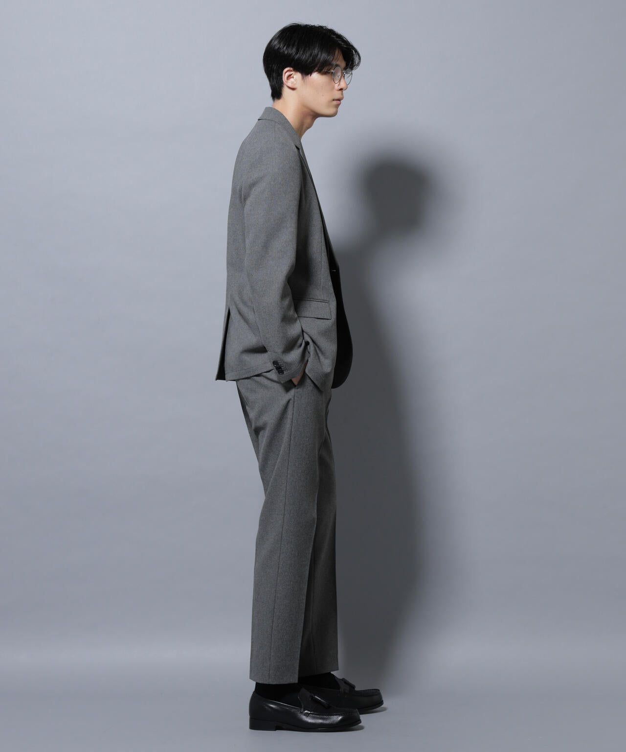 「Damerino」LANATEC(R)メランジオックスストレッチセットアップ