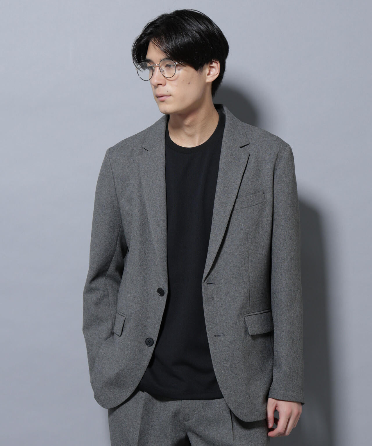 「Damerino」LANATEC(R)メランジオックスストレッチセットアップ