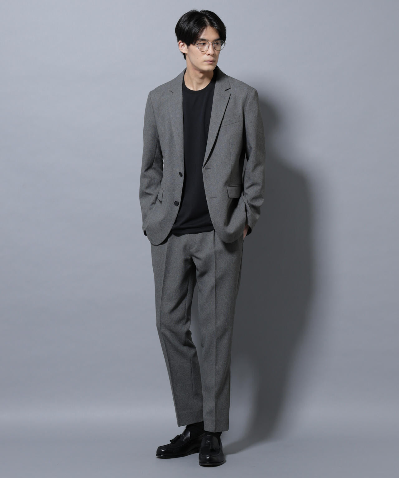 「Damerino」LANATEC(R)メランジオックスストレッチセットアップ