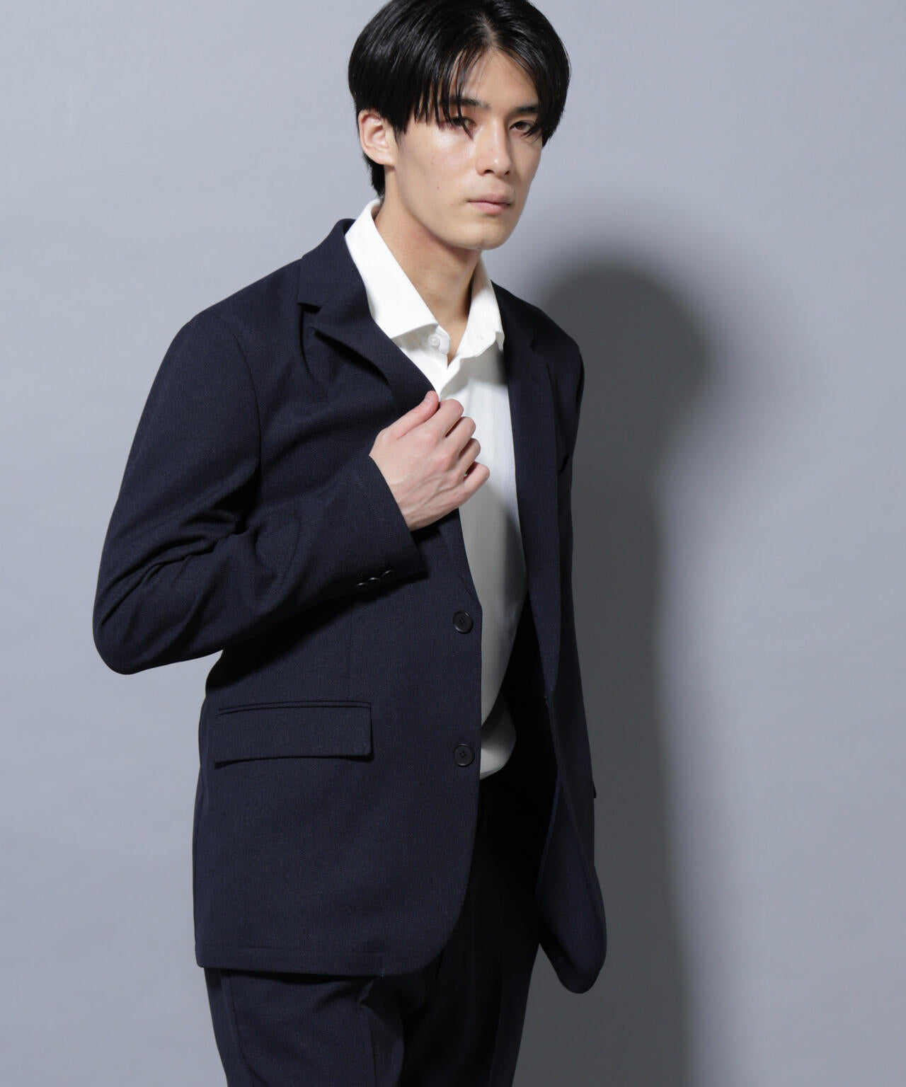 「Damerino」LANATEC(R)メランジオックスストレッチセットアップ