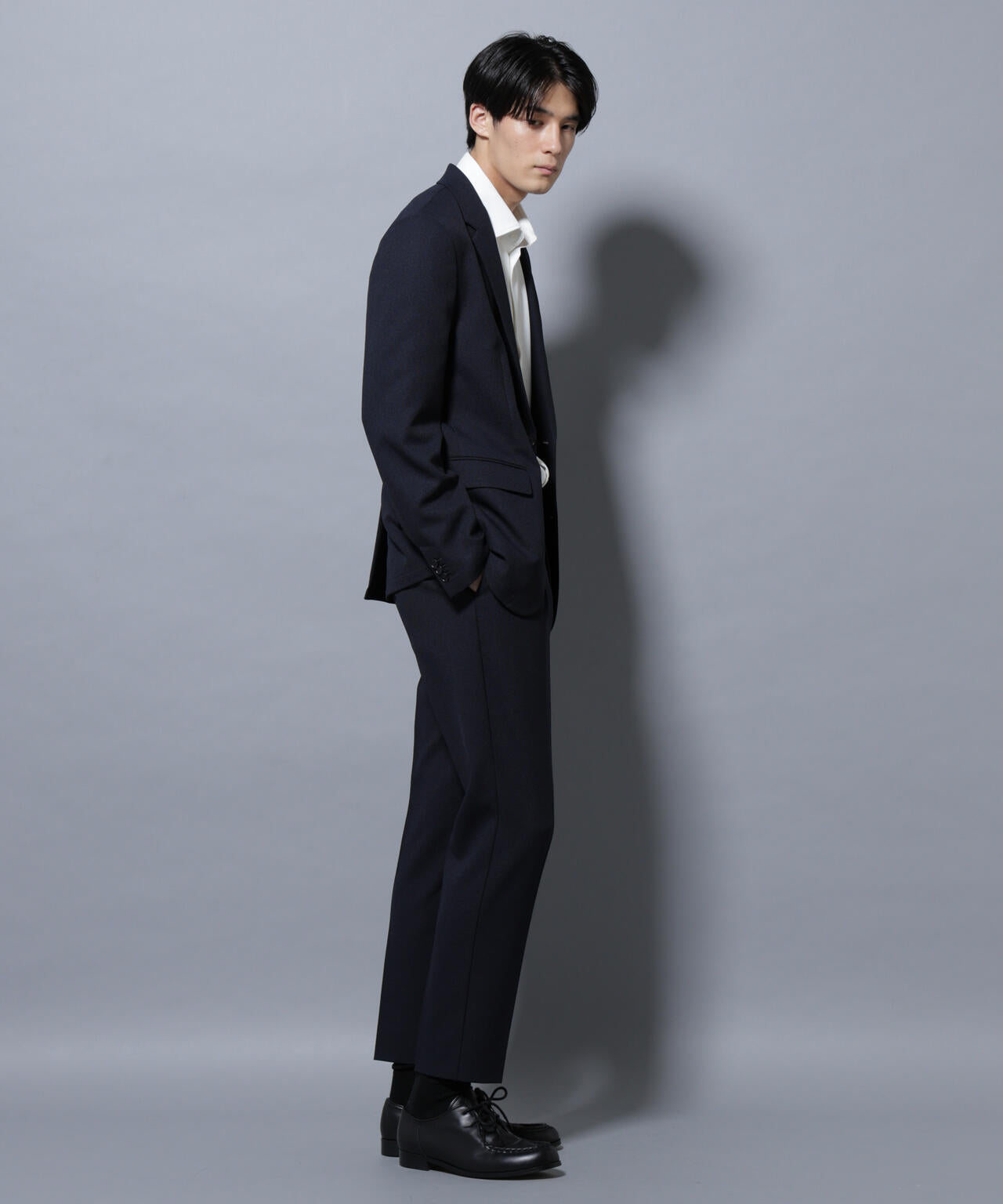 「Damerino」LANATEC(R)メランジオックスストレッチセットアップ