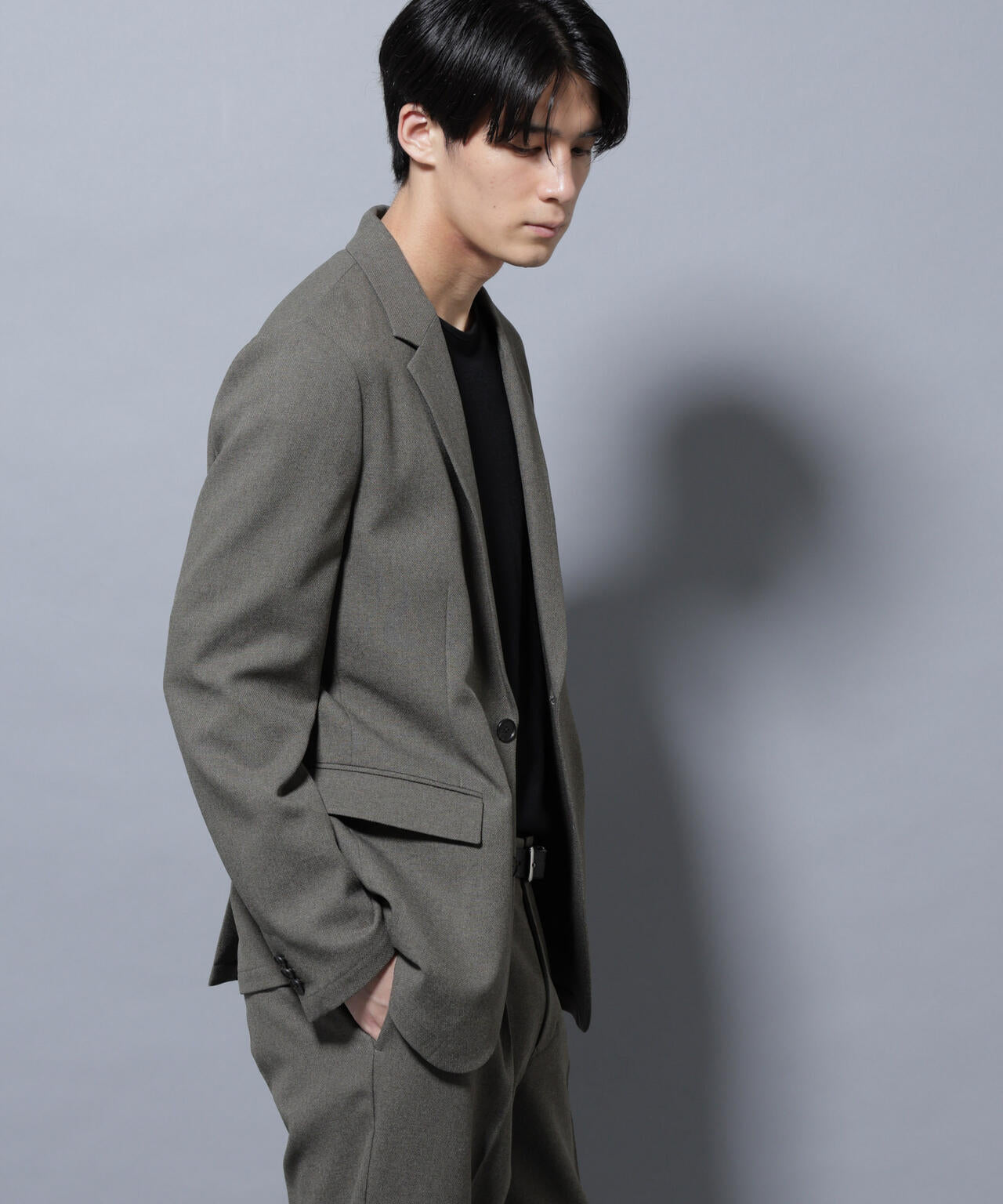 「Damerino」LANATEC(R)メランジオックスストレッチセットアップ