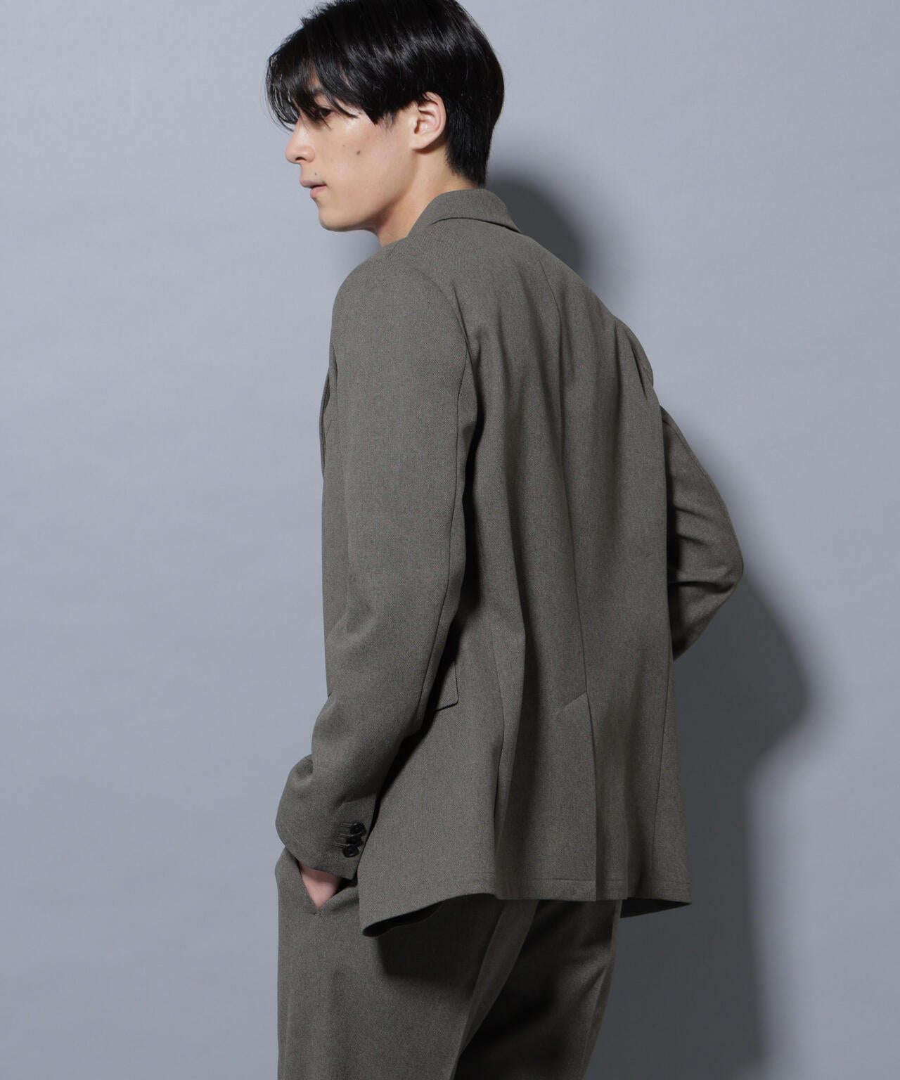 「Damerino」LANATEC(R)メランジオックスストレッチセットアップ