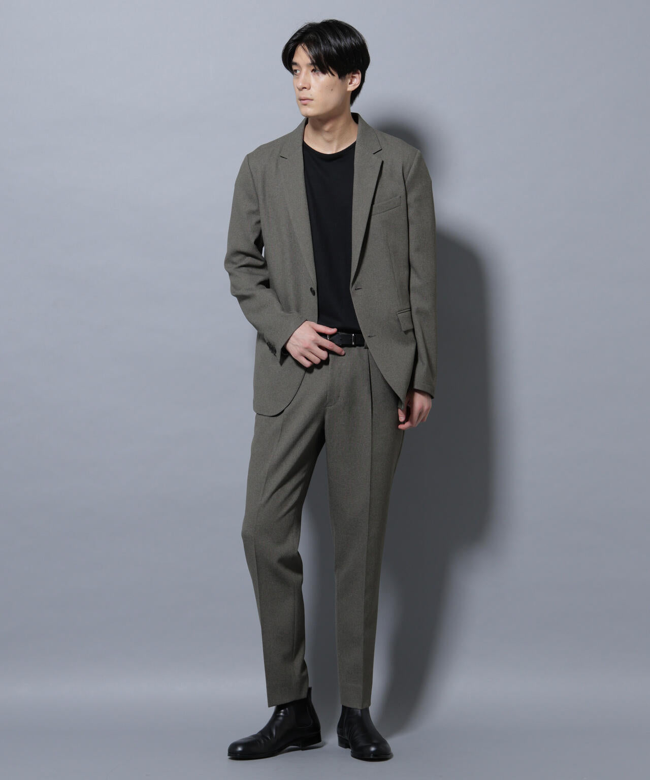 「Damerino」LANATEC(R)メランジオックスストレッチセットアップ