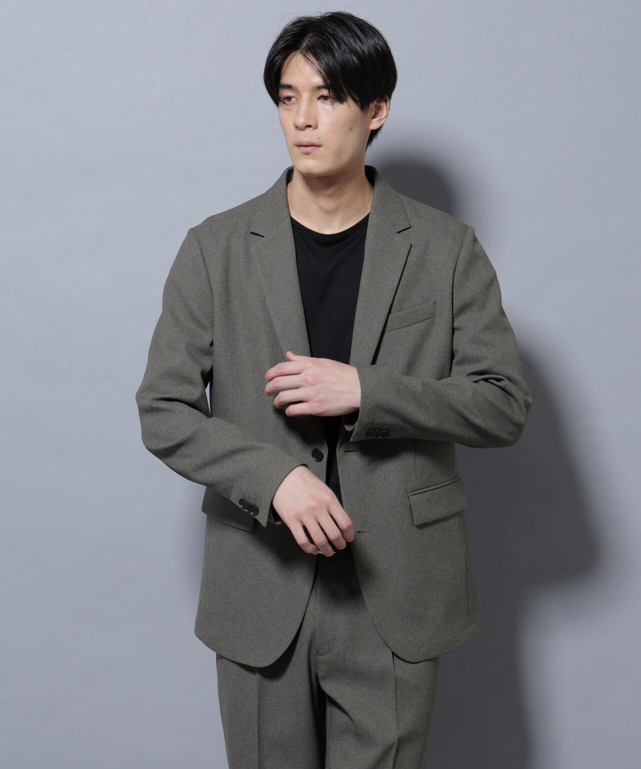 「Damerino」LANATEC(R)メランジオックスストレッチセットアップ