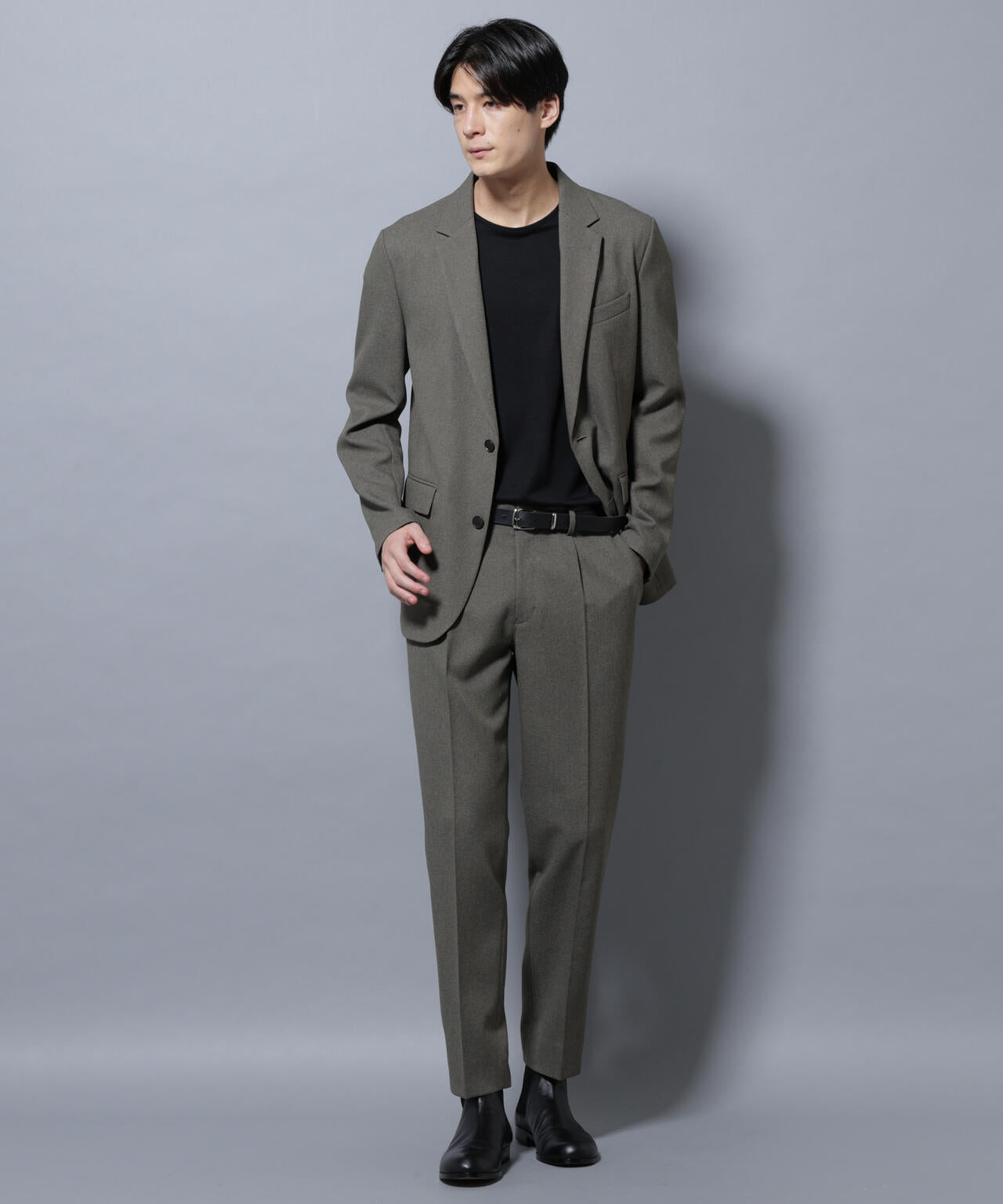 「Damerino」LANATEC(R)メランジオックスストレッチセットアップ