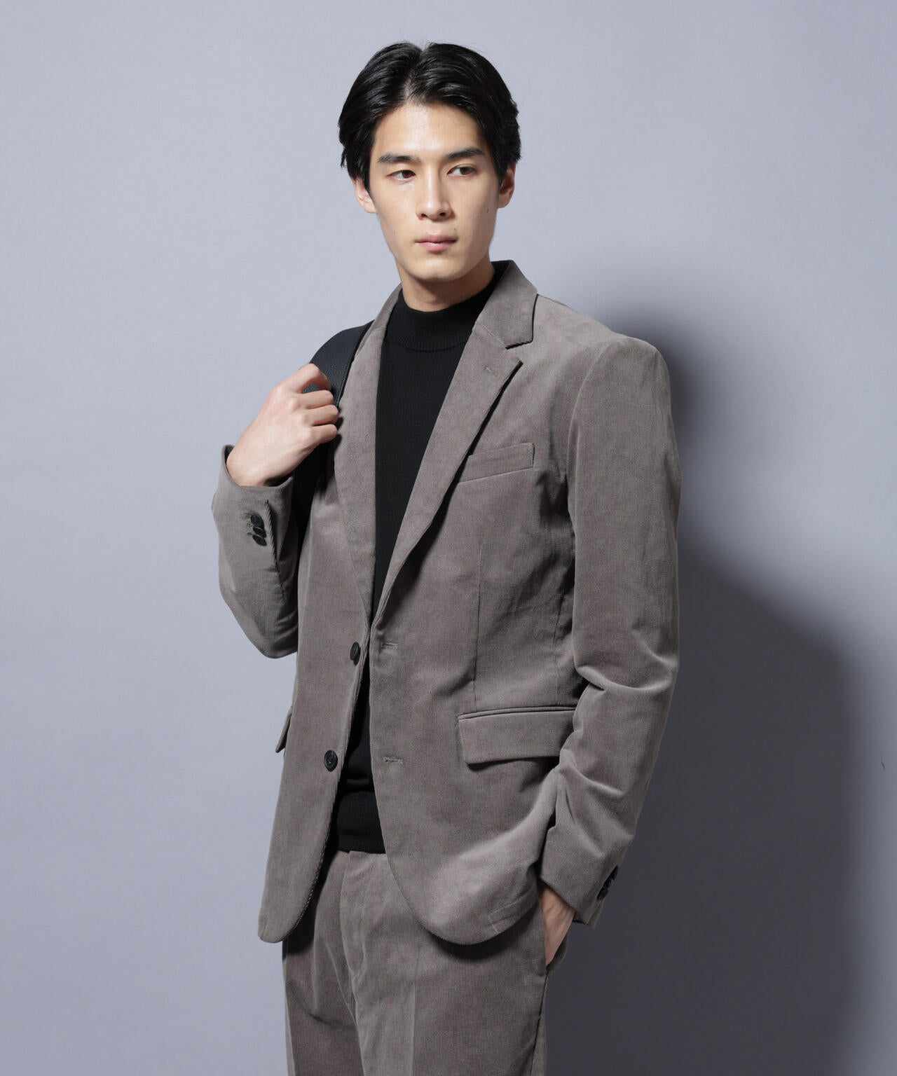 「Damerino」コットンコーデュロイストレッチセットアップ