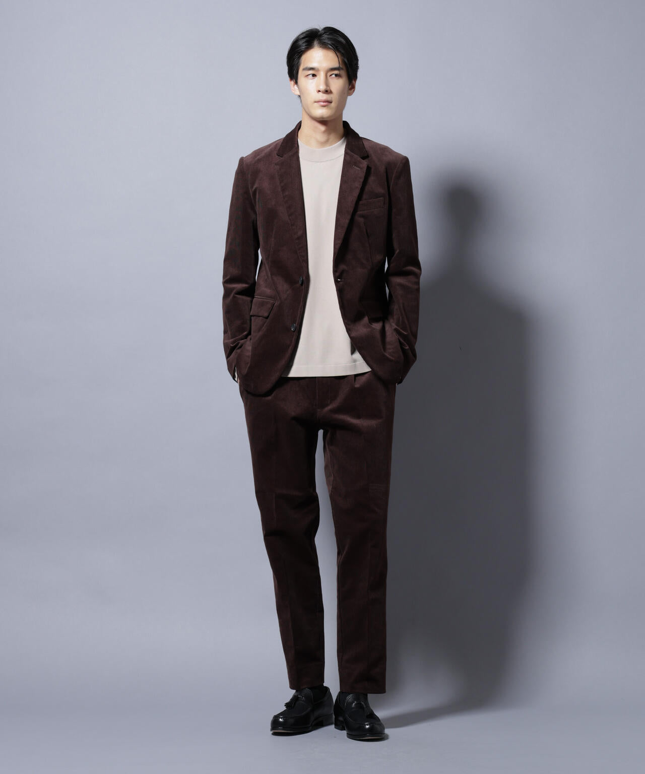 「Damerino」コットンコーデュロイストレッチセットアップ