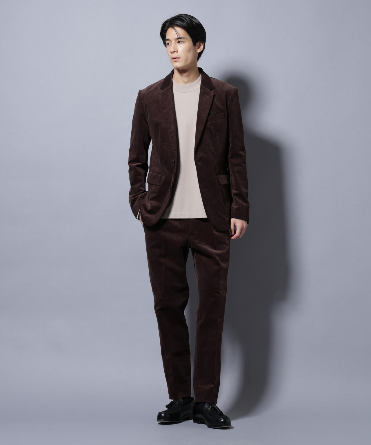 「Damerino」コットンコーデュロイストレッチセットアップ