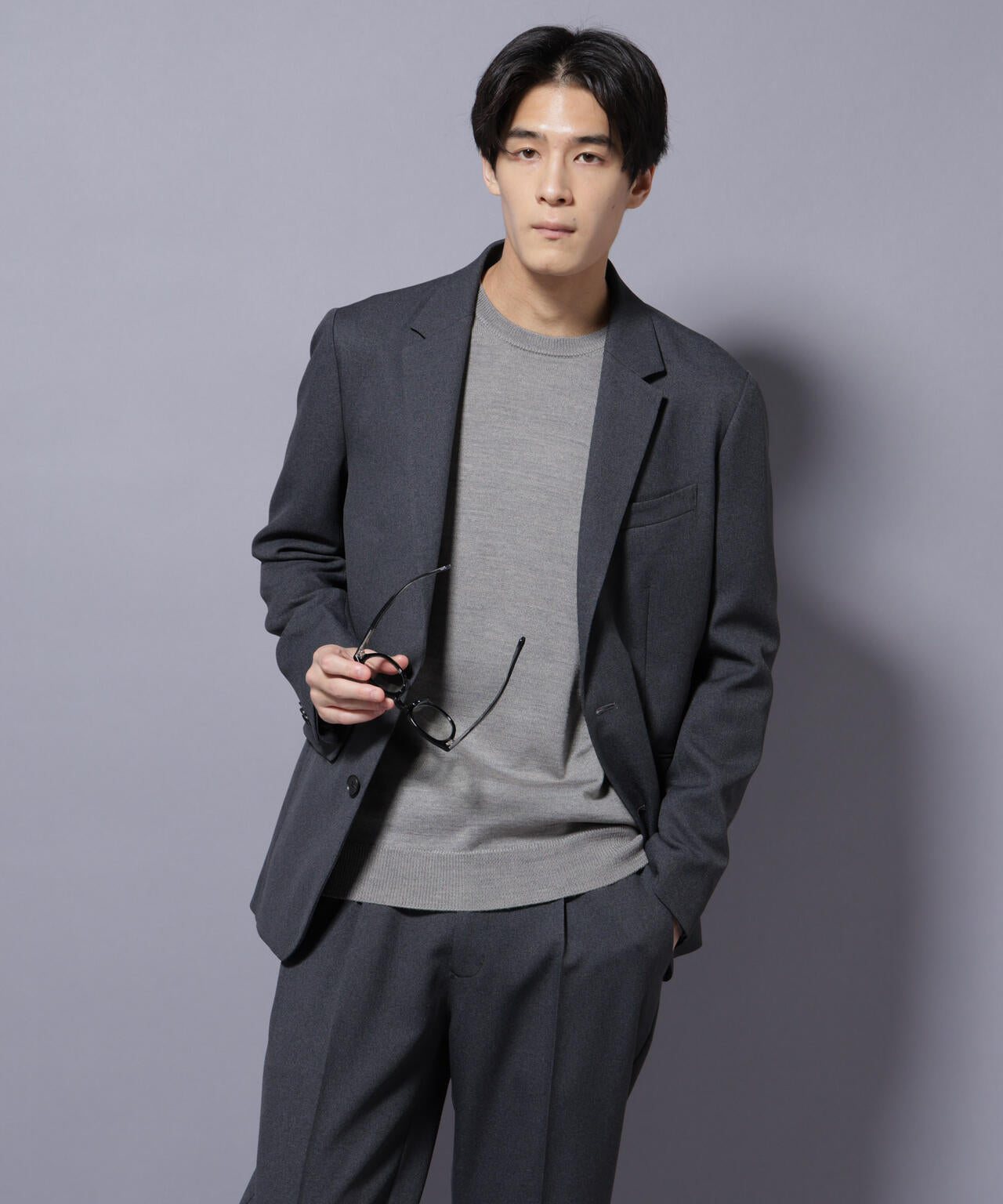 「Damerino」LANATEC(R) メランジツイルセットアップ