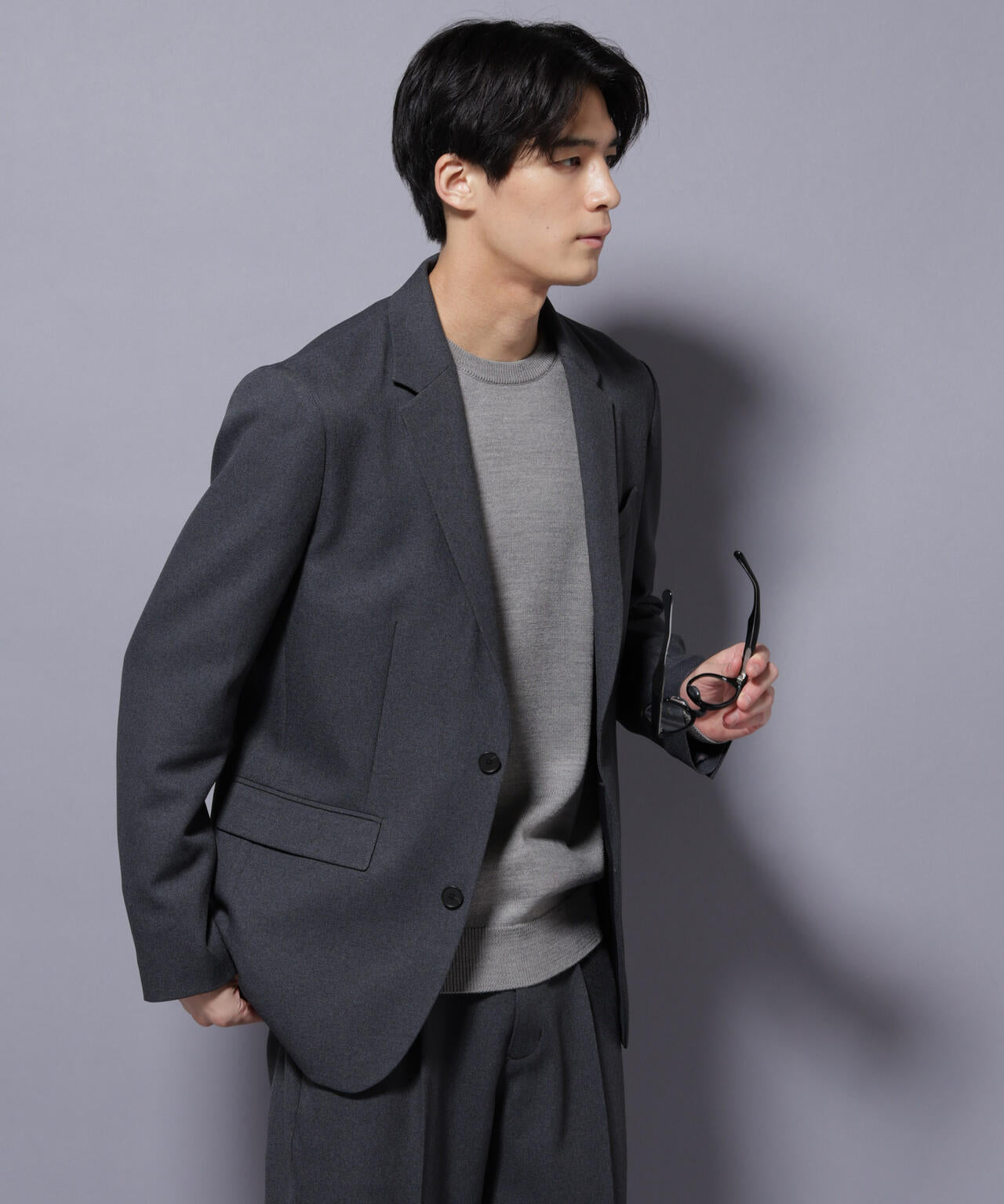 「Damerino」LANATEC(R) メランジツイルセットアップ