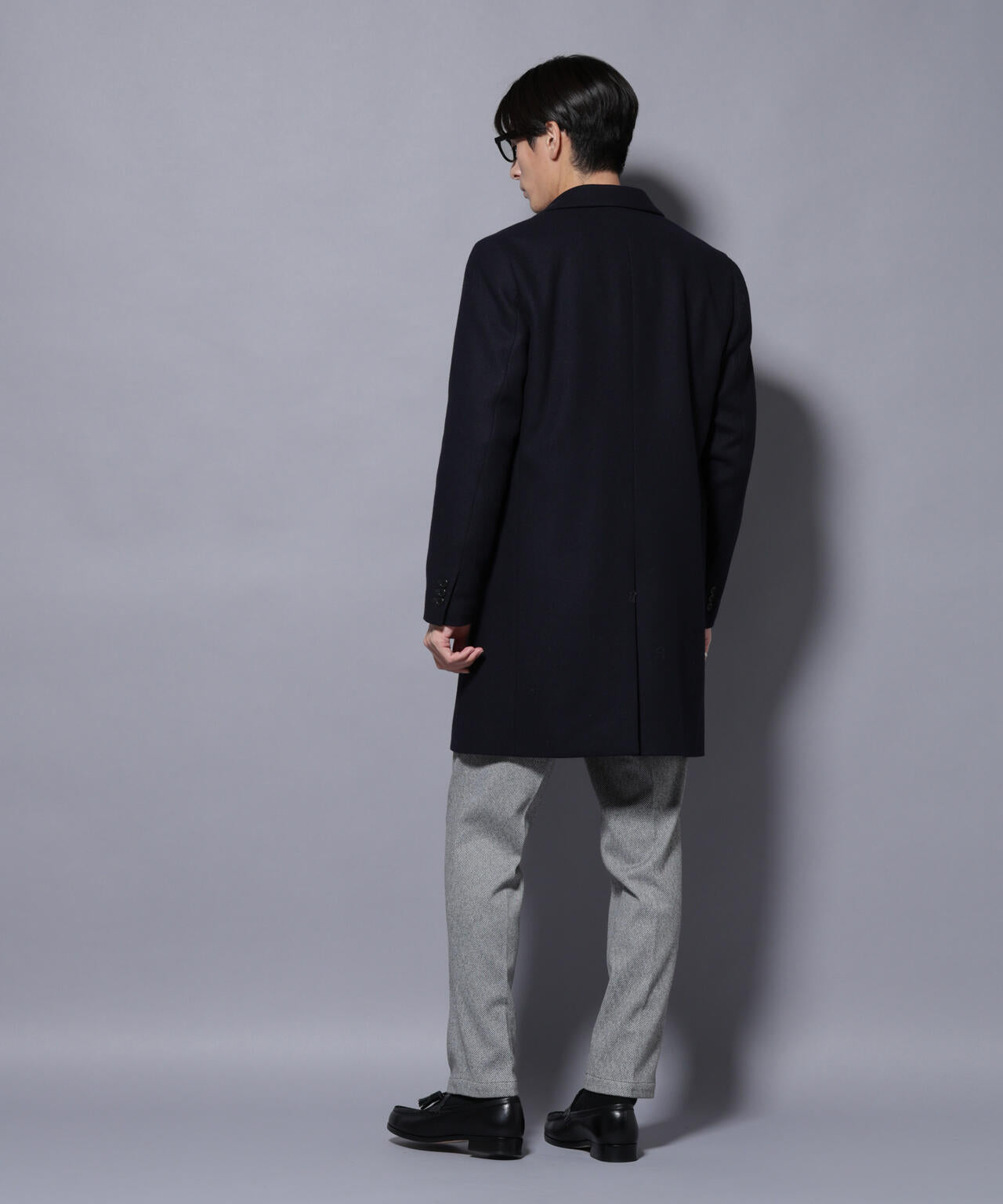 ウール/Nメルトンチェスターコート