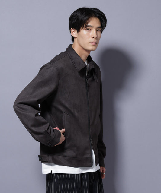 フェイクスエードブルゾン