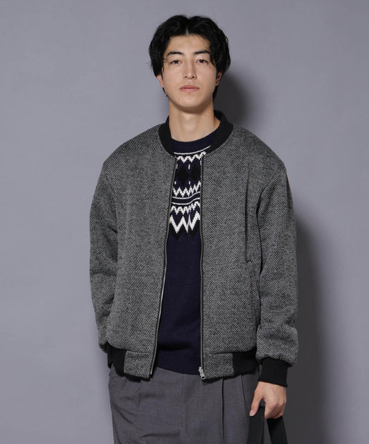 ニットフリースZIPブルゾン(セットアップ可)