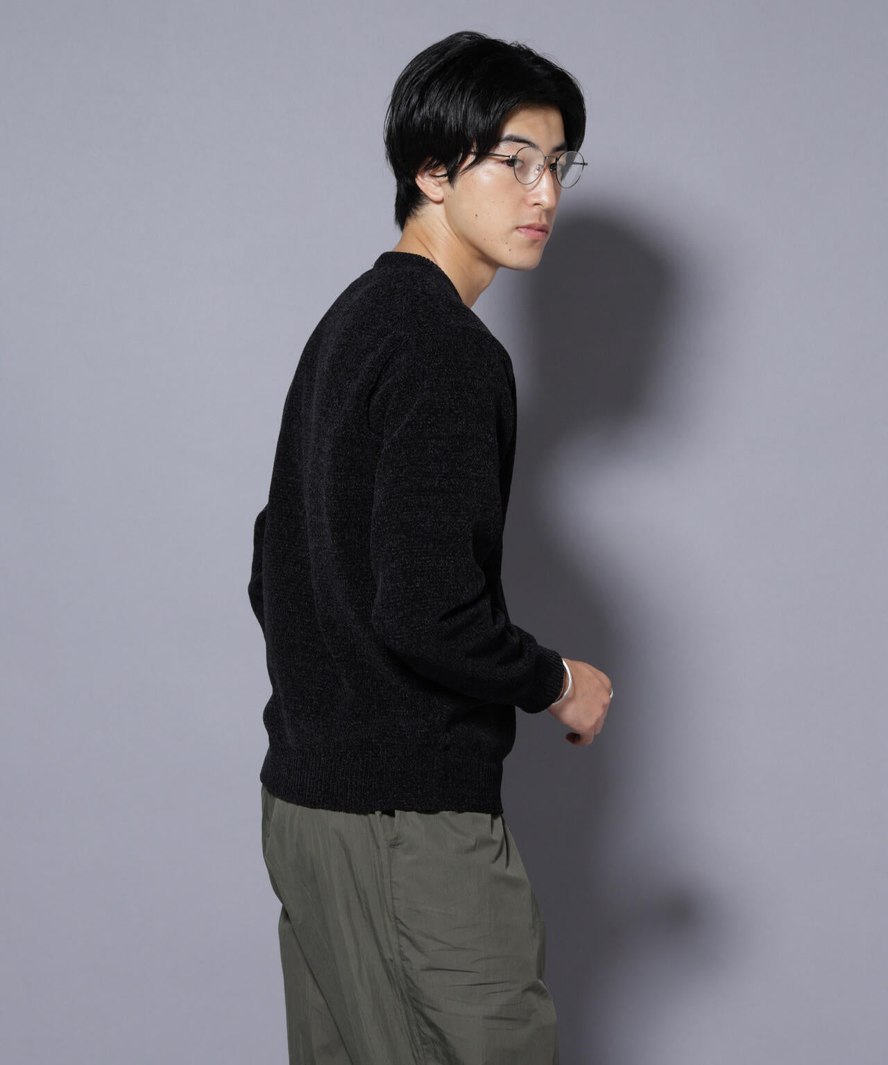 ナノベアモールニットクルーネック 1