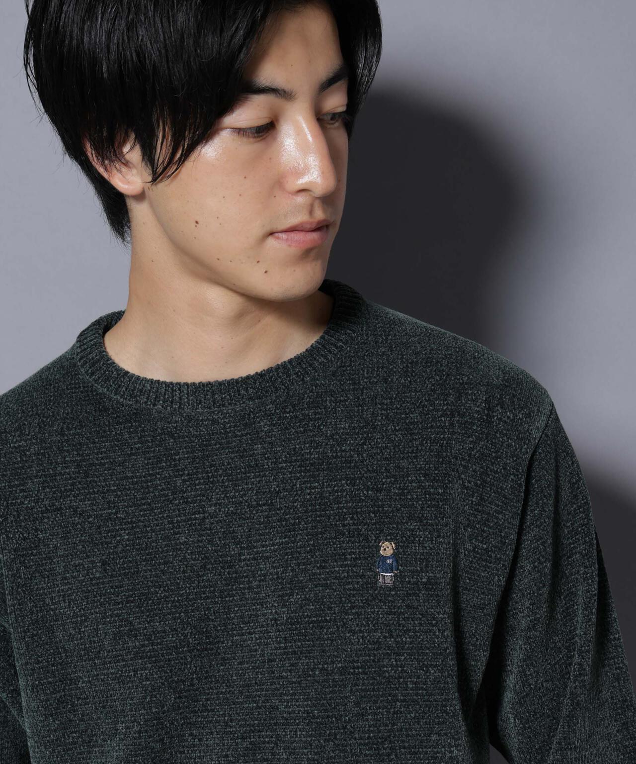 ナノベアモールニットクルーネック 1