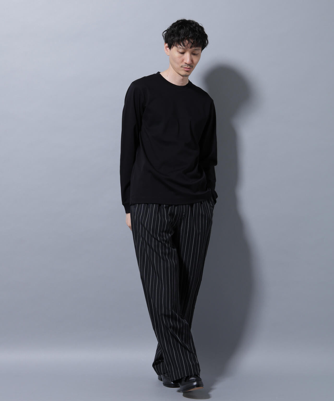 アンチスメルクルーネックTシャツ 長袖