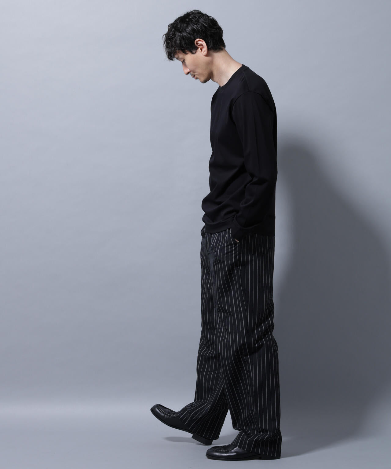 アンチスメルクルーネックTシャツ 長袖