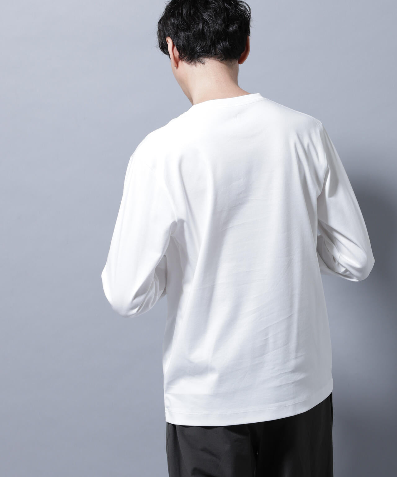 アンチスメルクルーネックTシャツ 長袖