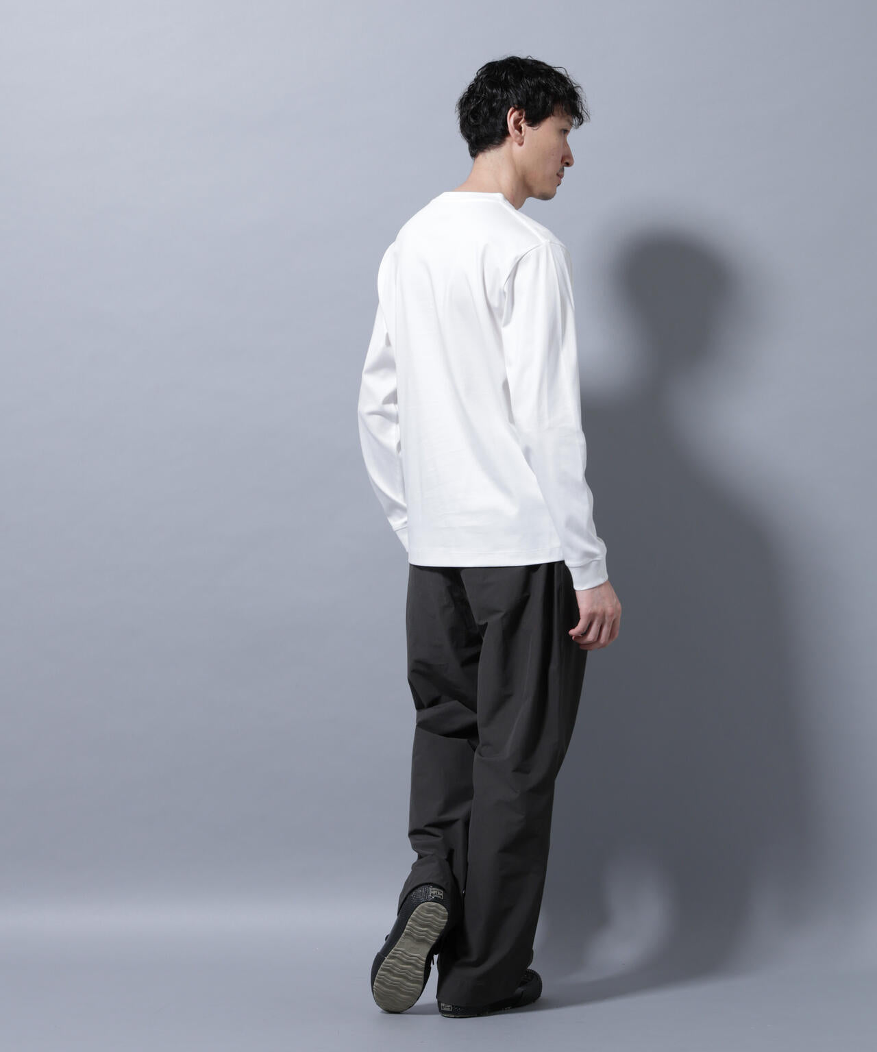 アンチスメルクルーネックTシャツ 長袖